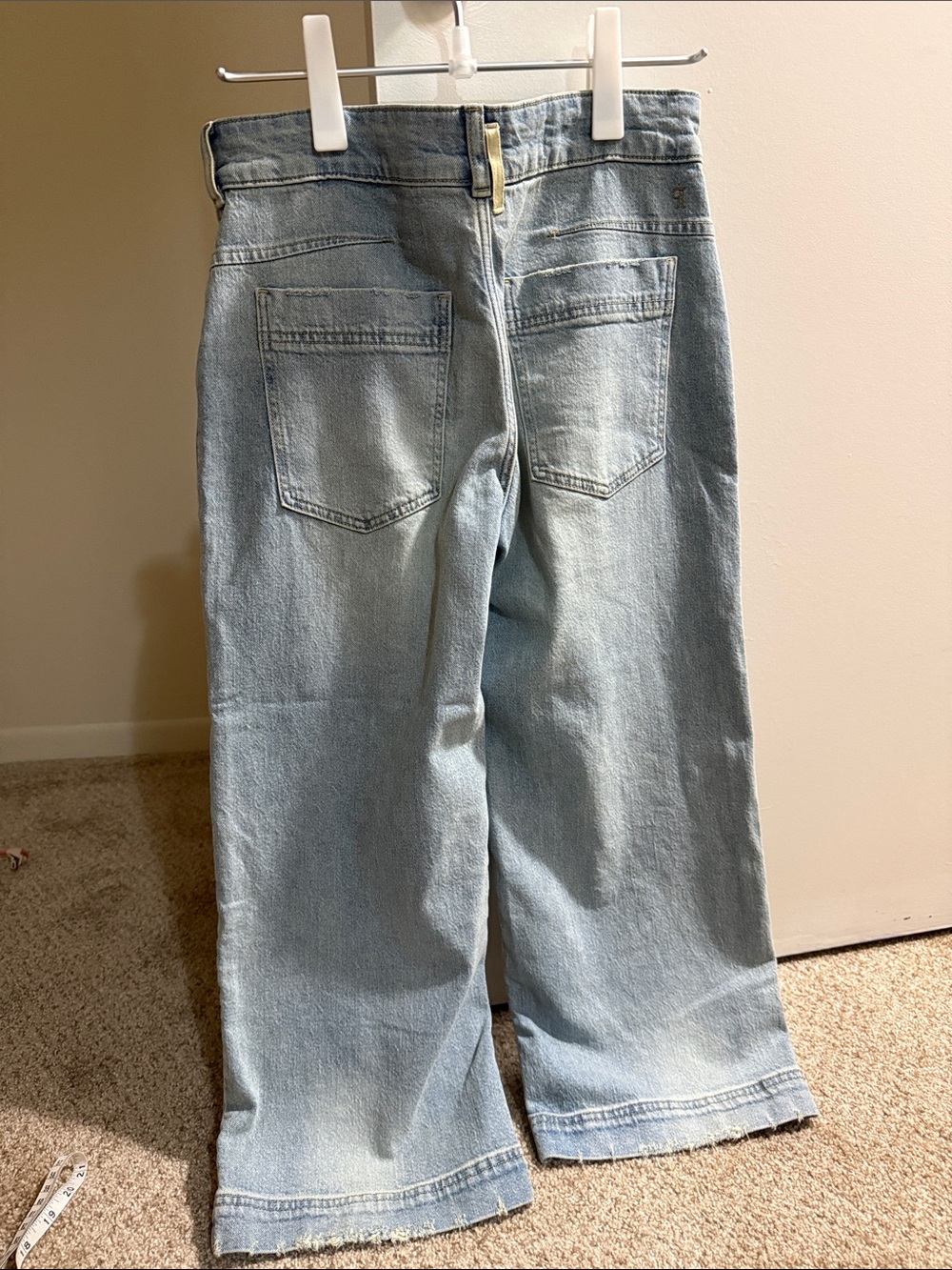 Pilcro Light Blue Wide-Leg Women's Jeans - Picture 3 of 5
